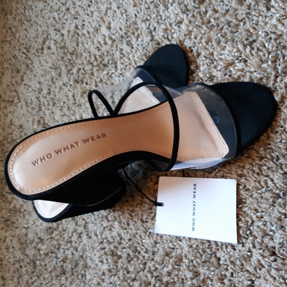 danielle vinyl heeled mules